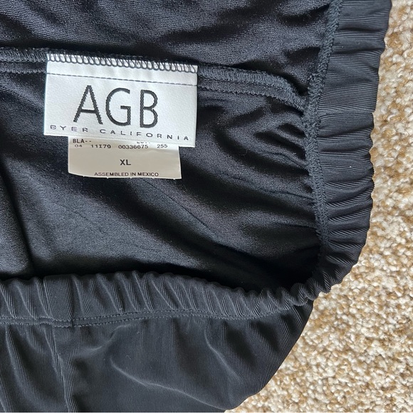 AGB Black Sweats Stretchy Long Pants Women’s XL High Waisted - Picture 5 of 8